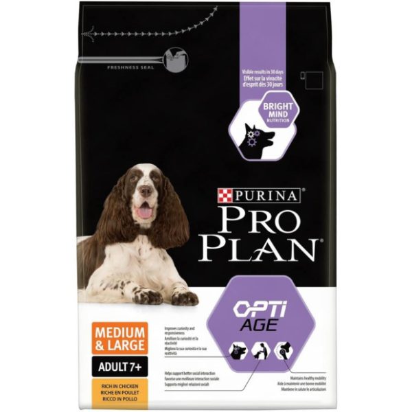 Croquettes pour Chien Medium et Large Adult 7+ PROPLAN 3kg